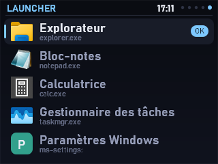 Launcher page